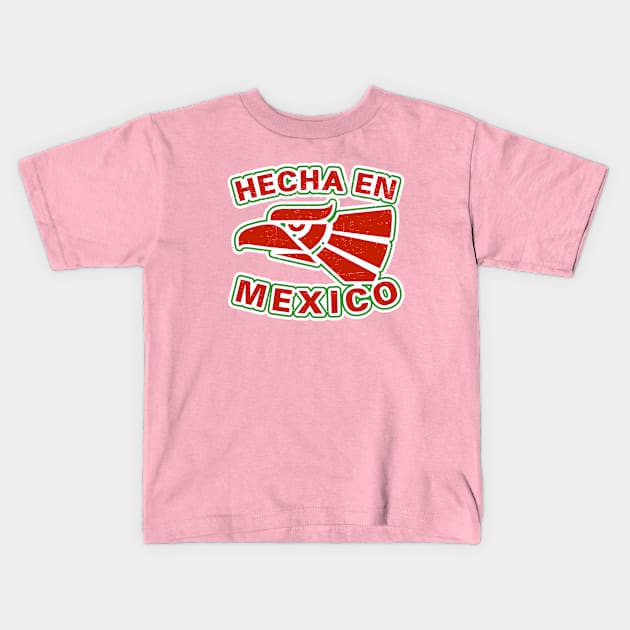 Hecha En Mexico - vintage design Kids T-Shirt by verde